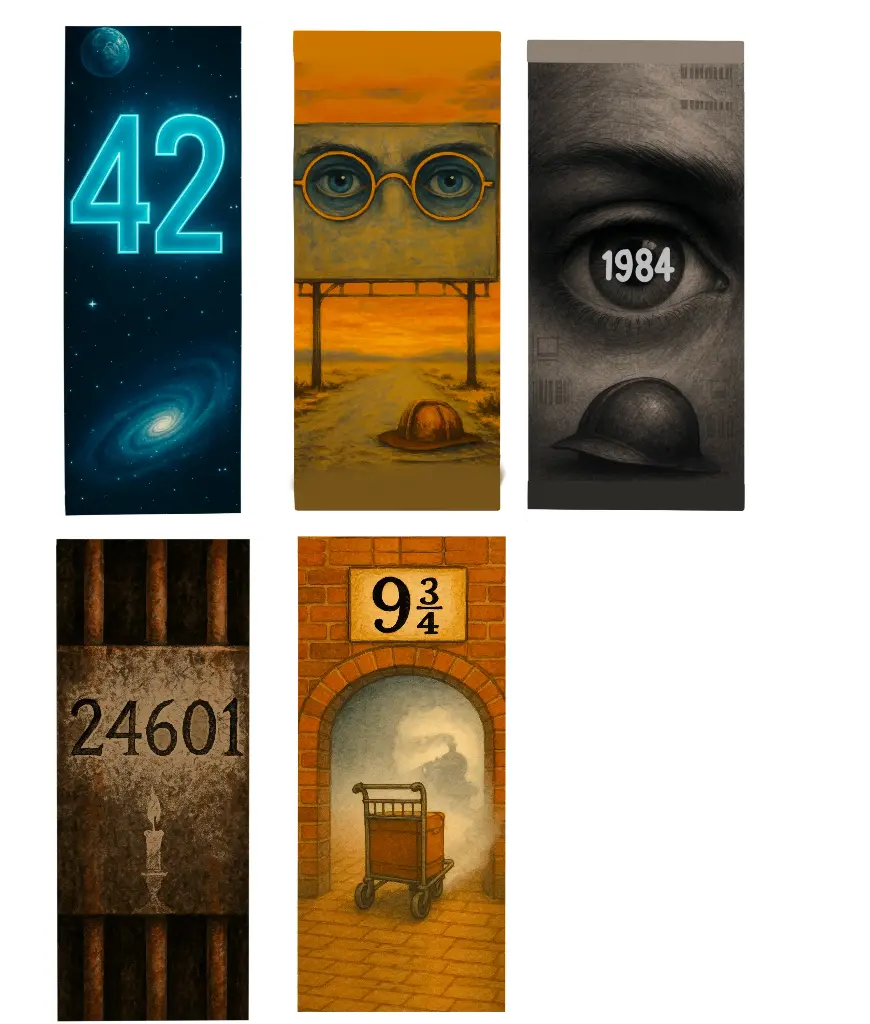 Cryptic Bookmarks for book lovers, Perfect gift.