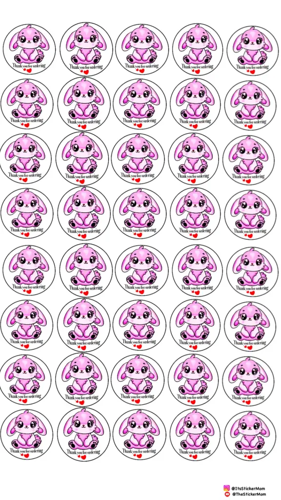 Thank you Stickers (round-100) for small business