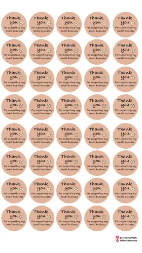 [Thankyou stickers for small business ,round shape ,Size: 1.5 inches,High quality Sticker Paper] Thankyou stickers(round shape)(pack of 100)