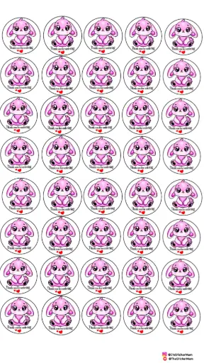 [Hight quality cute thank you stickers for upgrading your small business,Product details: Hight quality Printable sticker paper,shape: round,waterproof,1.5 inches, Quantity:100 piece] Thank you Stickers (round-100) for small business