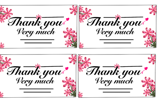 [Occasion: Thank You Type: Business Net Quantity (N): 25 Product Description: Show your appreciation in a big way with these mini Thank You Cards! Sized at 1.95 x 3.54 inches, they’re perfect for adding a personal note to gifts, orders, or party favors. Each set includes 25 high-quality cards with cute, clean designs that make your message stand out. Features: • Size: 2.5 x 4.5 inches (6.35 x 11.43 cm) • Set includes 25 thank you cards • Printed on premium cardstock • Available in multiple themes (floral, minimal, kids, business) • Great for small business packaging, return gifts, or event favors Tags: #thankyoucards #stationery #returngiftcards #minicards #thankyounotes #smallbusinesspackaging] Mini Thank You Cards – Set of 25 (1.95 x 3.5 Inches)