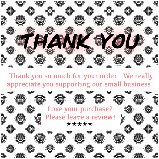 [Occasion: Thank You Type: Business Net Quantity (N): 30 Product Description: Add a sweet personal touch with these mini Square ThankYou Cards! Each 2 x 2 inch card is small but meaningful—perfect for tucking into gift bags, packages, or party favors. With 30 cards in every set, they’re ideal for small businesses, birthdays, or special events. Features: • Size: 2 x 2 inches (5.08 x 5.08 cm) • Set of 30 square thankyou cards • Printed on premium cardstock with glossy finish • Minimal, cute, and themed designs available • Great for packaging inserts, party favors, and event decor Tags: #thankyoucards #minicards #squarecards #giftinserts #stationery #packagingessentials] Square ThankYou Cards – 2 x 2 Inches (Set of 30)(Black&white)